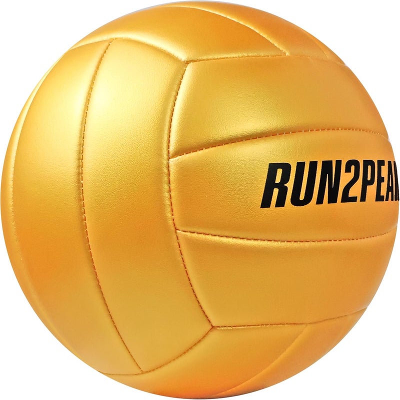 RUN2PEAK Soft Volleyball Ball Official Size 5 Volleyballs for Indoor Outdoor Beach Pool Game Play for Youth Teen Team Beginners Professional PU Leather Training Practice Volley Balls - Image 2